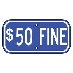 $50 Fine Sign