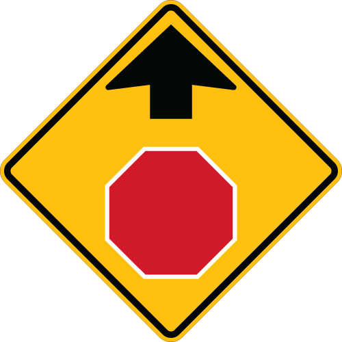 Stop Ahead Symbol Sign