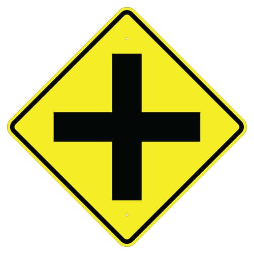 Cross Road Symbol Sign - CX Builders Group