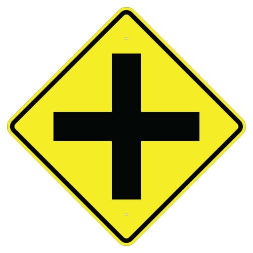 Cross Road Symbol Sign