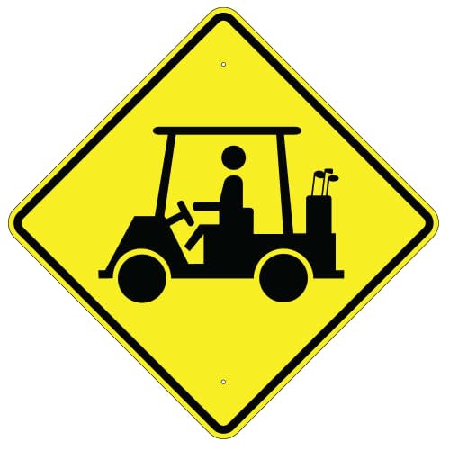 Golf Cart Crossing Sign