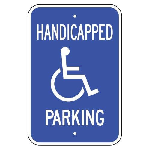 Handicapped Parking, with Symbol Sign