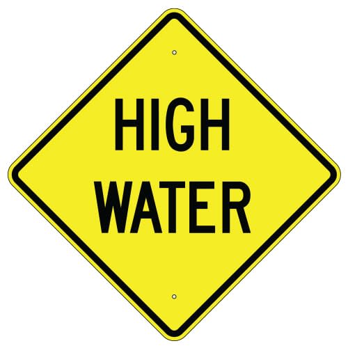 High Water Sign