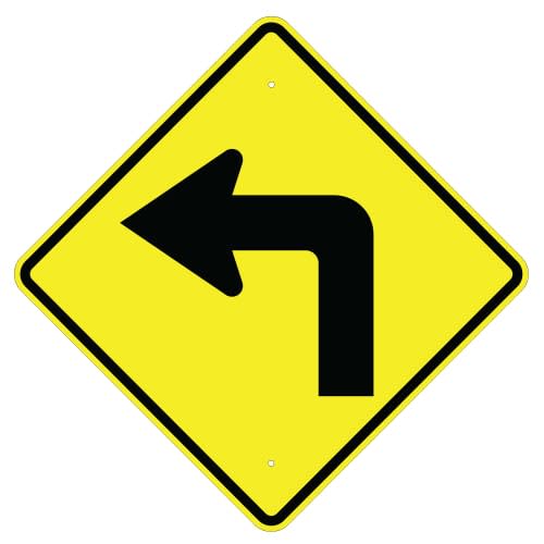 Left Turn Arrow Sign