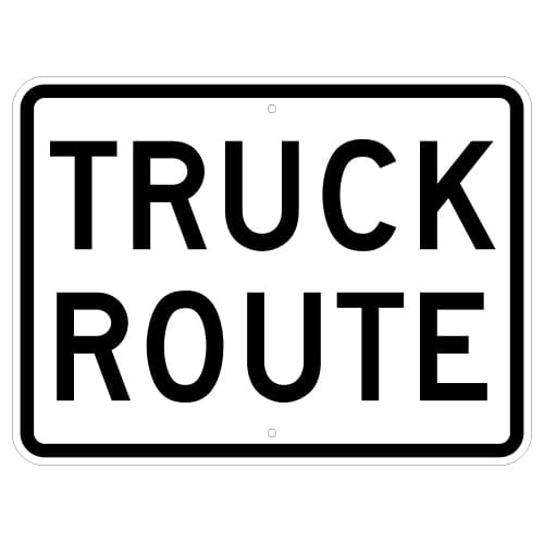 Truck Route Sign