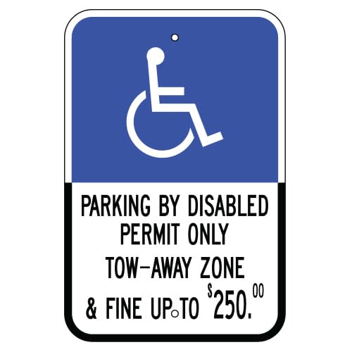 Handicap Sign, Parking by Disabled Permit Fine (Florida)